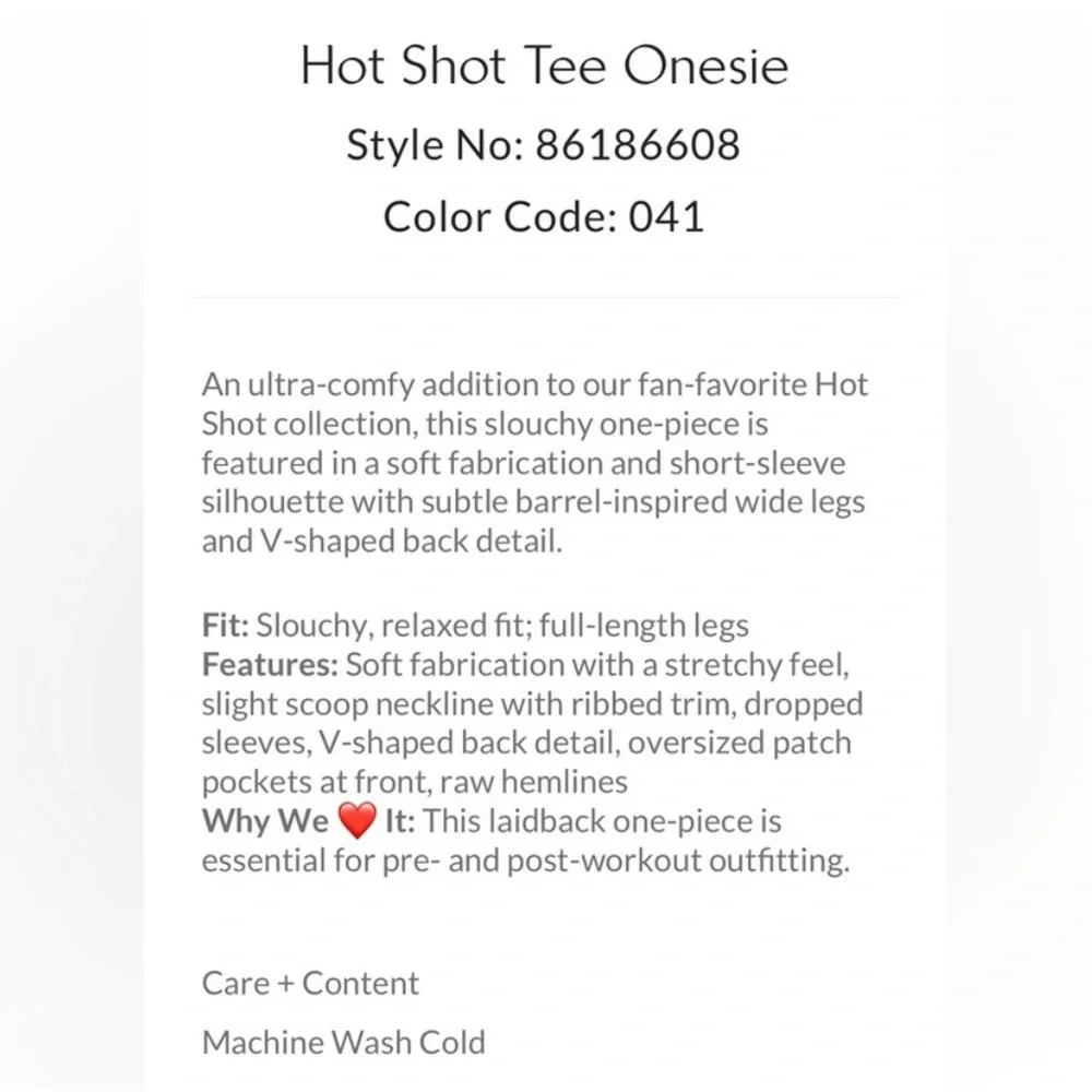 Free People Movement Hot Shot Tee Onesie - Factory Sealed  - Last One In Stock - Picture 4 of 6